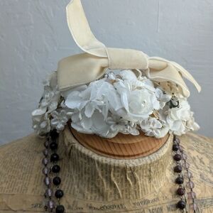 Elegant Cream Floral Headband